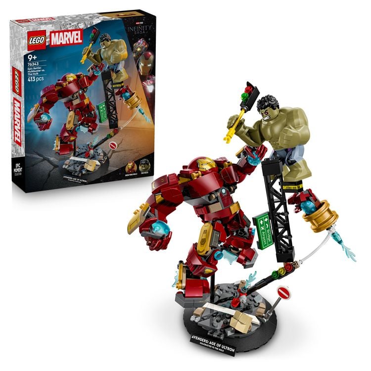Produktbild: LEGO 76343 Marvel Duell der Giganten: Hulkbuster vs. Hulk, Geschenk