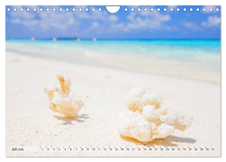Produktbild: Malediven - Traumhaftes Paradies im Indischen Ozean (Wandkalender 2026 DIN A4 quer), CALVENDO Monatskalender
