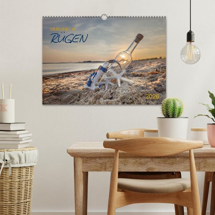Produktbild: Verliebt in R&uuml;gen (Wandkalender 2026 DIN A3 quer), CALVENDO Monatskalender