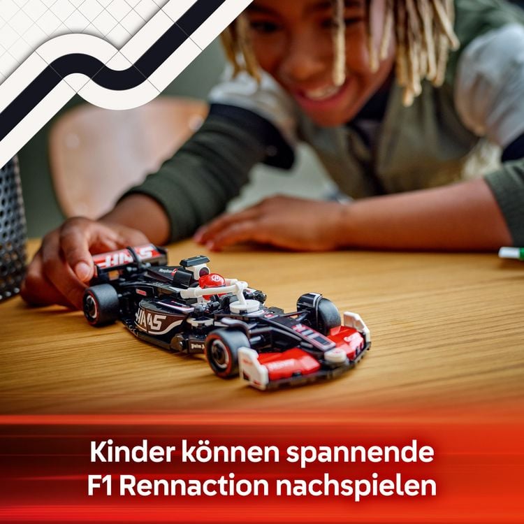 Produktbild: LEGO Speed Champions MoneyGram Haas F1 Team VF-24 Rennauto Modell 77250