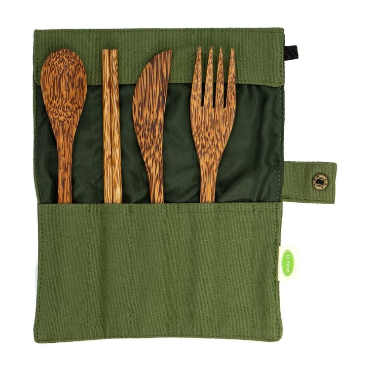 Produktbild: Kokosnuss-Besteck Set &brvbar; 4er Set
