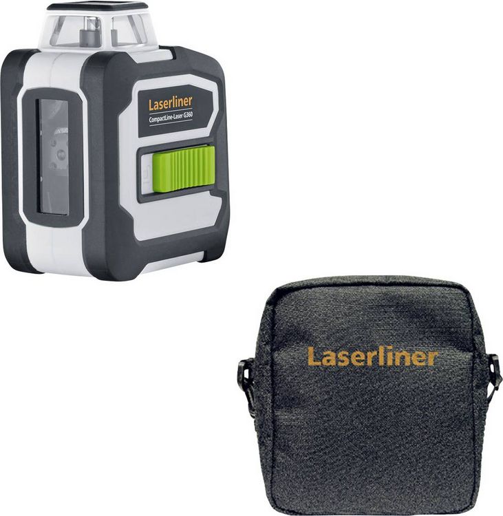 Produktbild: Laserliner CompactLine-Laser G360 Kreuzlinienlaser inkl. Tasche Reichweite (max.): 30m