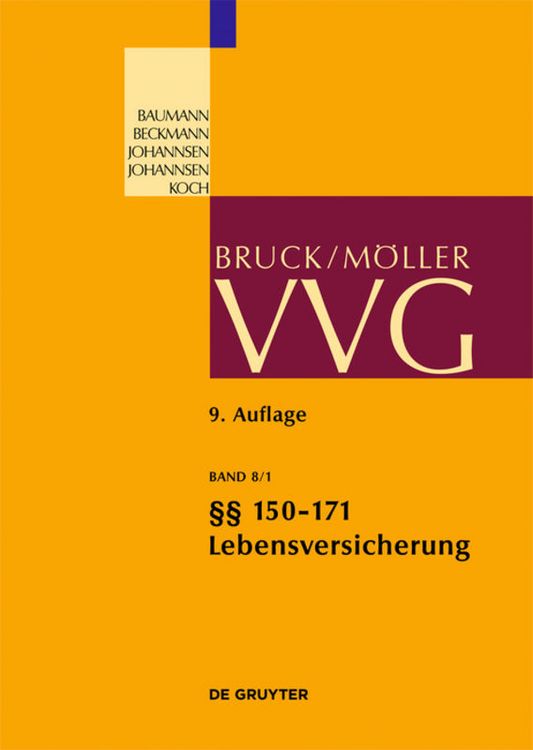 Produktbild: Lebensversicherung &sect;&sect; 150-171