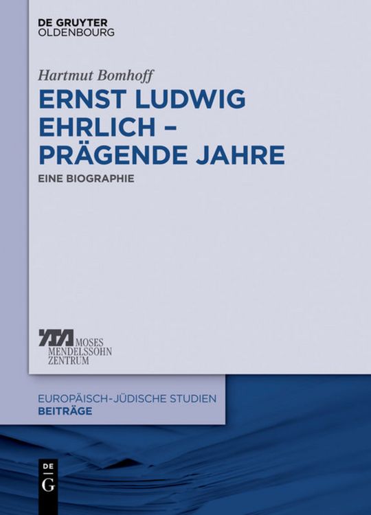 Produktbild: Ernst Ludwig Ehrlich &ndash; pr&auml;gende Jahre