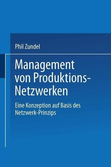Produktbild: Management von Produktions-Netzwerken