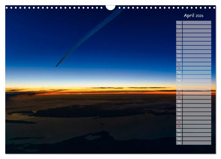 Produktbild: Colours of Flight - Stimmungen &uuml;ber den Wolken (Wandkalender 2026 DIN A3 quer), CALVENDO Monatskalender