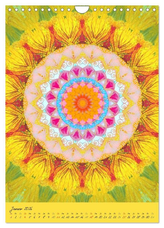 Produktbild: Mandala Energien (Wandkalender 2026 DIN A4 hoch), CALVENDO Monatskalender