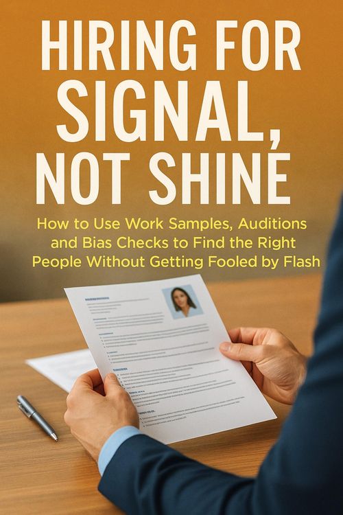 Produktbild: Hiring for Signal, Not Shine