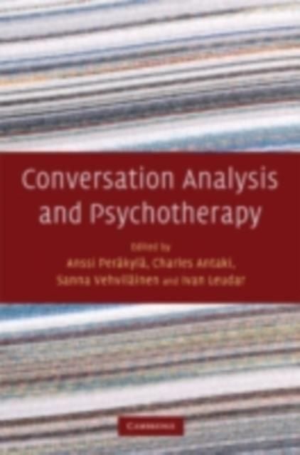 Produktbild: Conversation Analysis and Psychotherapy