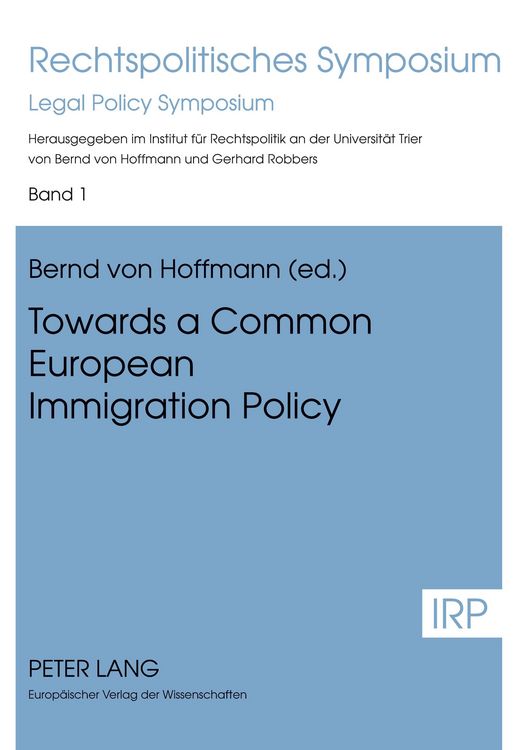 Produktbild: Towards a Common European Immigration Policy