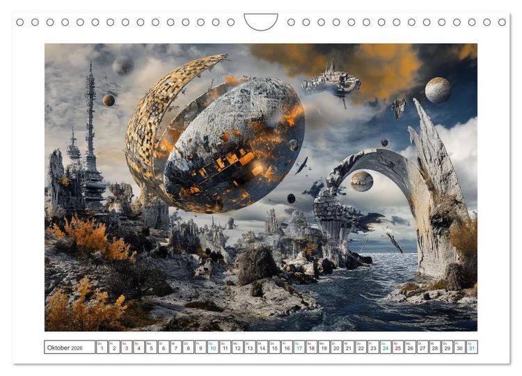 Produktbild: Verborgene Dimensionen (Wandkalender 2026 DIN A4 quer), CALVENDO Monatskalender