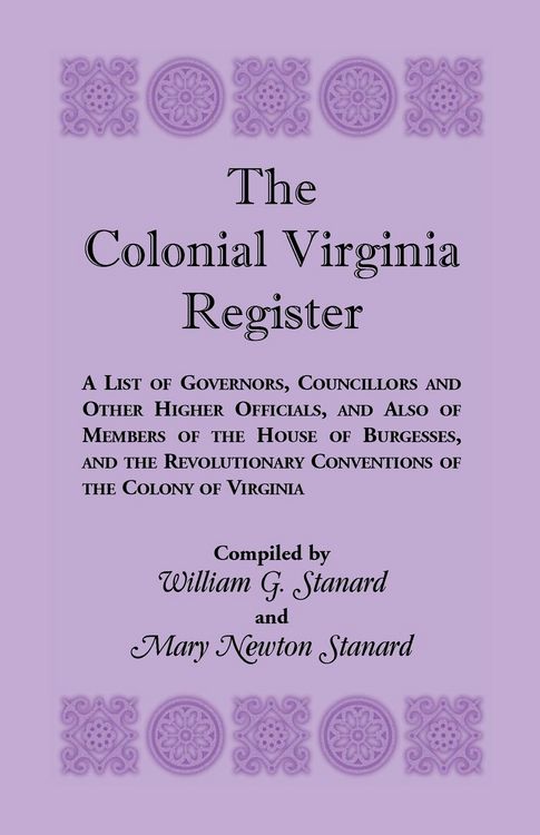 Produktbild: The Colonial Virginia Register