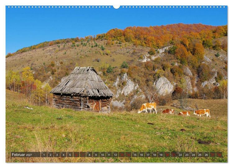 Produktbild: Fundatura Ponorului - Auf dem Via Transilvanica durch die Karpaten (hochwertiger Premium Wandkalender 2027 DIN A2 quer), Kunstdruck in Hochglanz