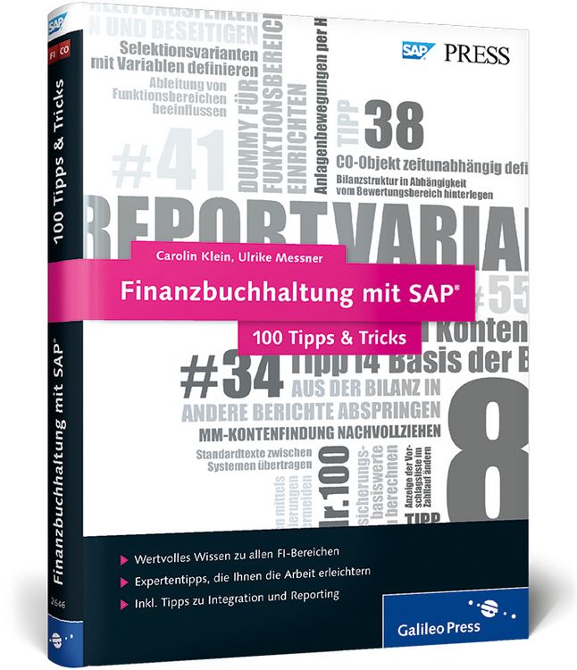 Produktbild: Finanzbuchhaltung mit SAP &minus; 100 Tipps & Tricks