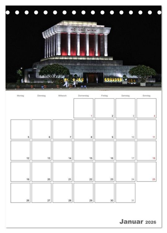Produktbild: Vietnam 2026 Land der Kontraste (Tischkalender 2026 DIN A5 hoch), CALVENDO Monatskalender