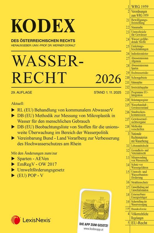 Produktbild: KODEX Wasserrecht 2026 - inkl. App