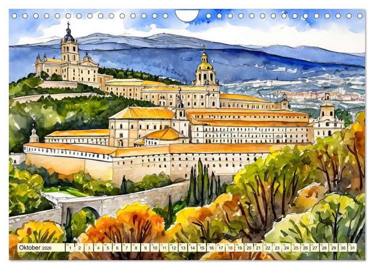 Produktbild: Faszination Spanien (Wandkalender 2026 DIN A4 quer), CALVENDO Monatskalender