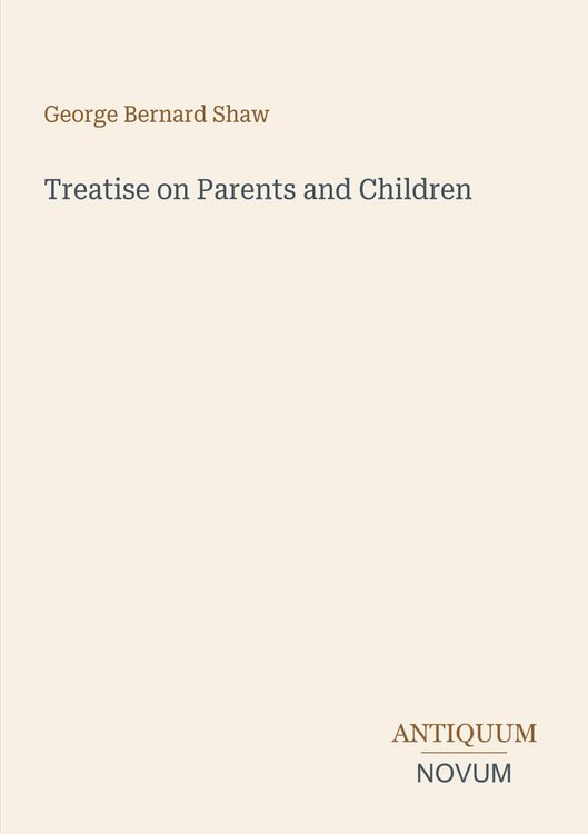 Produktbild: Treatise on Parents and Children