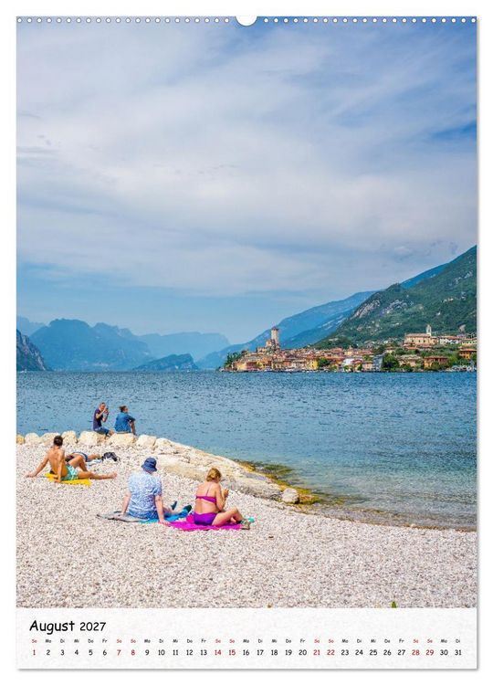 Produktbild: Malcesine - Eine Perle des Gardasees (hochwertiger Premium Wandkalender 2027 DIN A2 hoch), Kunstdruck in Hochglanz