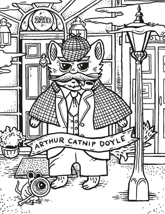 Produktbild: Literary Cats Coloring Book