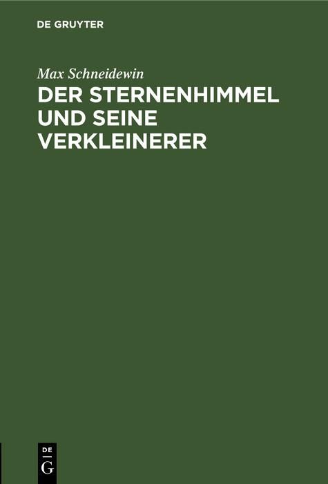 Produktbild: Der Sternenhimmel und seine Verkleinerer