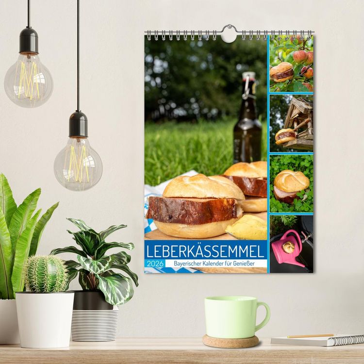 Produktbild: Leberk&auml;ssemmel - Bayerischer Kalender f&uuml;r Genie&szlig;er (Wandkalender 2026 DIN A4 hoch), CALVENDO Monatskalender