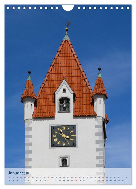 Produktbild: Historische Altstadt Mindelheim (Wandkalender 2026 DIN A4 hoch), CALVENDO Monatskalender