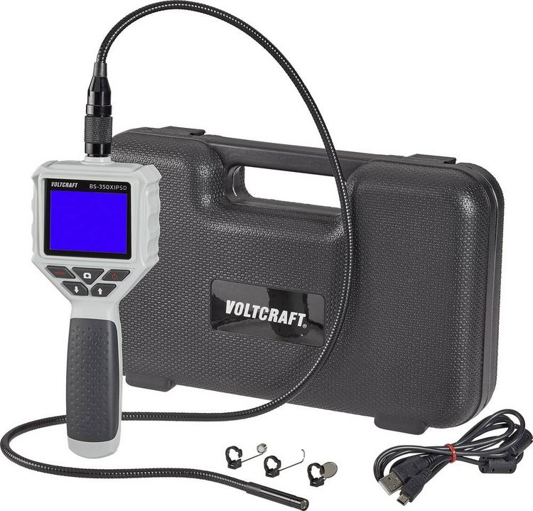 Produktbild: VOLTCRAFT BS-350XIPSD Endoskop Sonden-&Oslash;: 8mm Sonden-L&auml;nge: 88cm