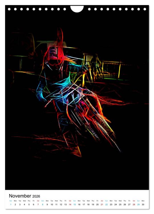 Produktbild: Electrifying Motorcross (Wall Calendar 2026 DIN A4 portrait), CALVENDO 12 Month Wall Calendar