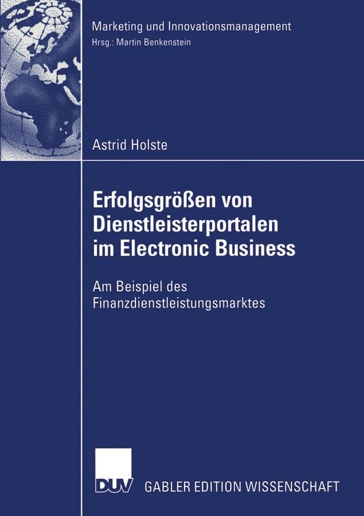 Produktbild: Erfolgsgrößen von Dienstleisterportalen im Electronic Business