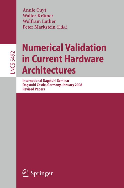 Produktbild: Numerical Validation in Current Hardware Architectures