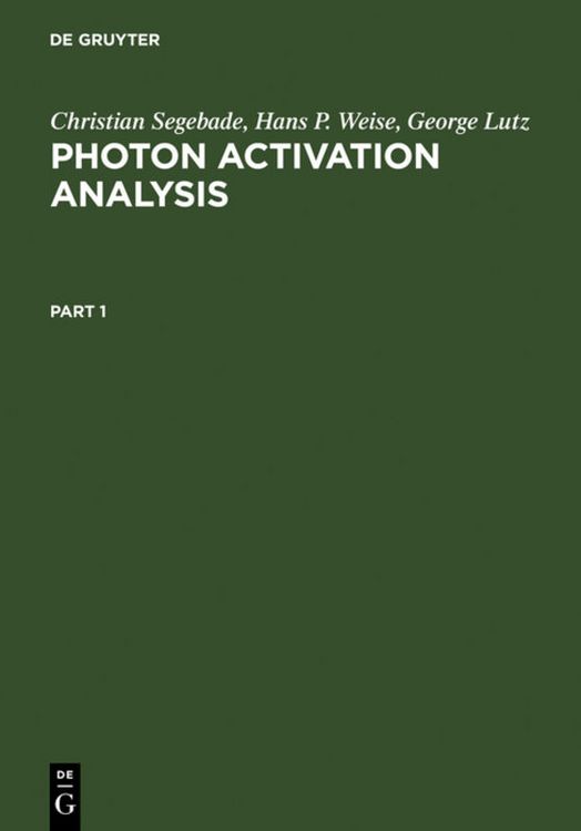 Produktbild: Photon Activation Analysis