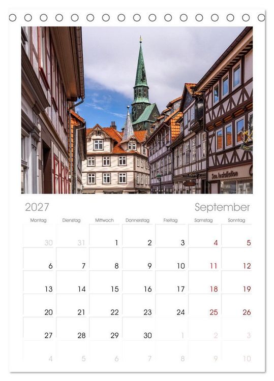 Produktbild: Tischplaner 2027 - Deutschlands Regionen - der Harz (A5 Tischkalender zum Aufstellen) CALVENDO