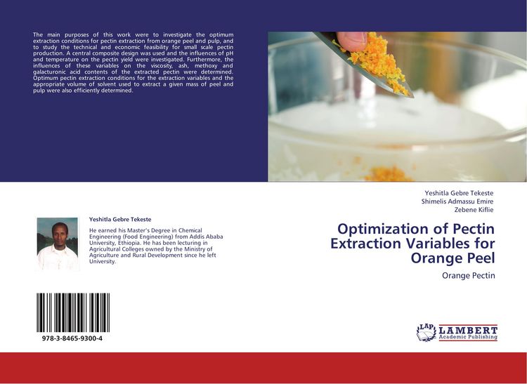 Produktbild: Optimization of Pectin Extraction Variables for Orange Peel