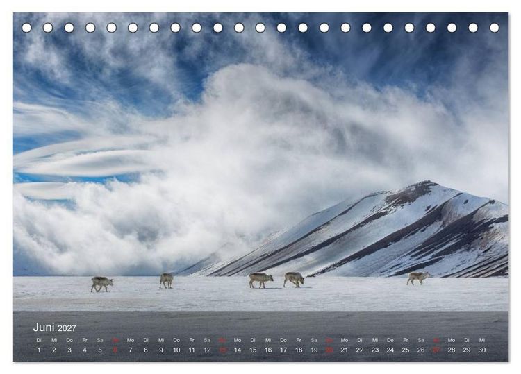 Produktbild: Spitzbergen - Impressionen aus der Arktis (Tischkalender 2027 DIN A5 quer), CALVENDO Monatskalender