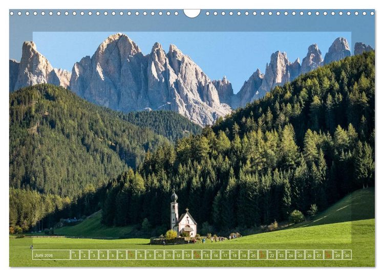 Produktbild: Bergerlebnis Dolomiten (Wandkalender 2026 DIN A3 quer), CALVENDO Monatskalender