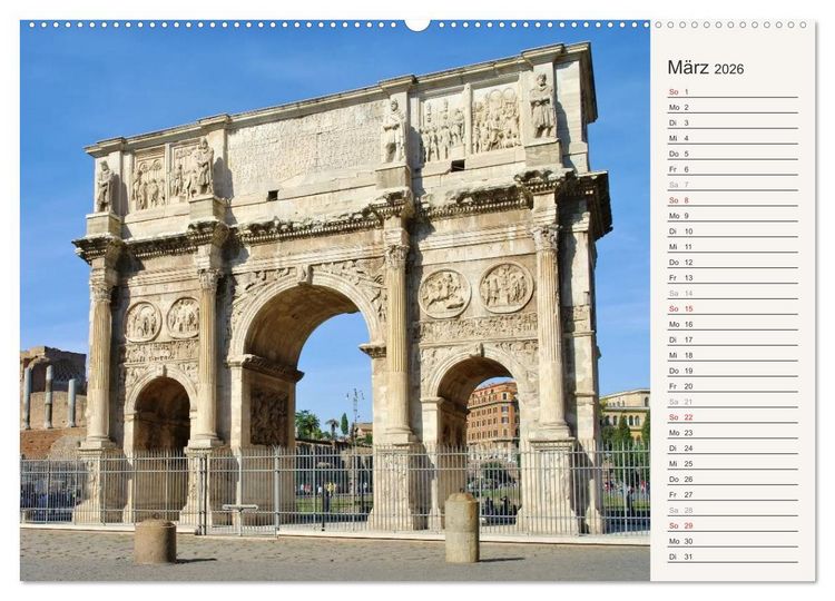 Produktbild: Rom - Die Ewige Stadt (Wandkalender 2026 DIN A2 quer), CALVENDO Monatskalender