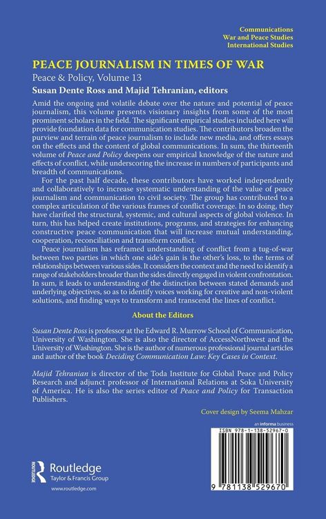Produktbild: Peace Journalism in Times of War