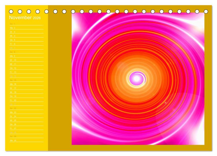 Produktbild: Energie-Spiralen 2026 (Tischkalender 2026 DIN A5 quer), CALVENDO Monatskalender