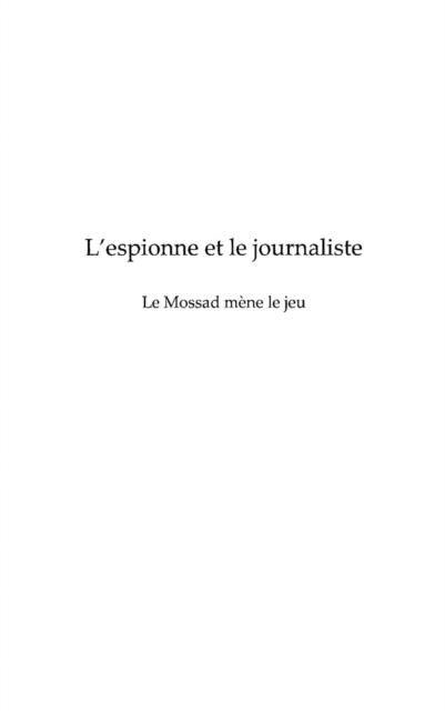 Produktbild: L'espionne et le journaliste -le mossad