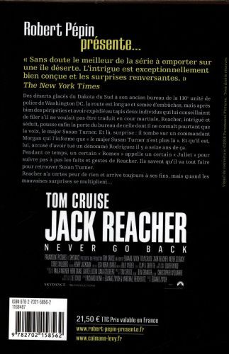 Produktbild: Jack Reacher, never go back : retour interdit