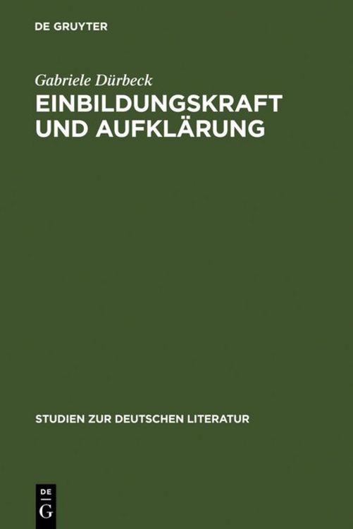 Produktbild: Einbildungskraft und Aufkl&auml;rung