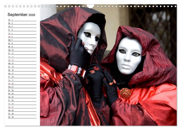 Produktbild: Carnevale di Venezia 2026 (Wandkalender 2026 DIN A3 quer), CALVENDO Monatskalender
