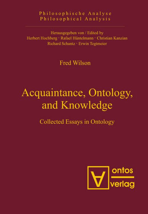 Produktbild: Acquaintance, Ontology, and Knowledge