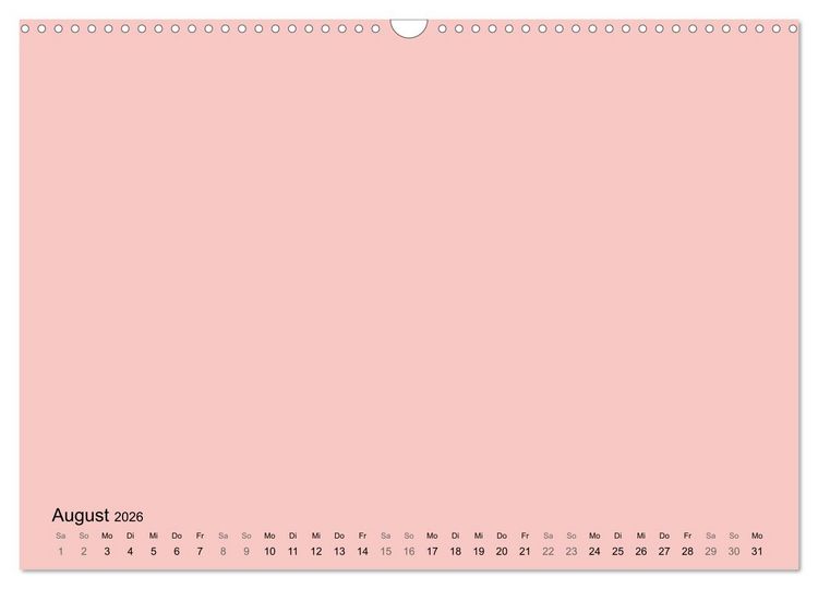 Produktbild: DIY Bastel-Kalender -Warme Pastell Farben- Zum Selbstgestalten (Wandkalender 2026 DIN A3 quer), CALVENDO Monatskalender