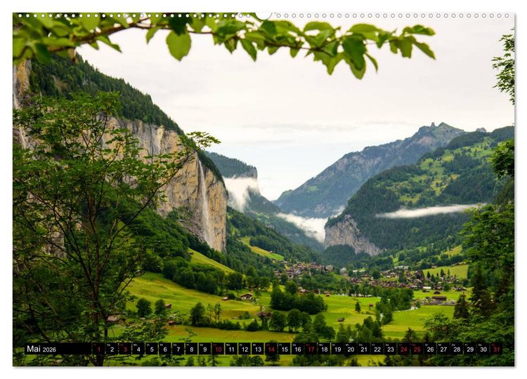 Produktbild: Schweizer Sch&ouml;nheiten (hochwertiger Premium Wandkalender 2026 DIN A2 quer), Kunstdruck in Hochglanz
