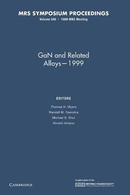Produktbild: Gan and Related Alloys 1999