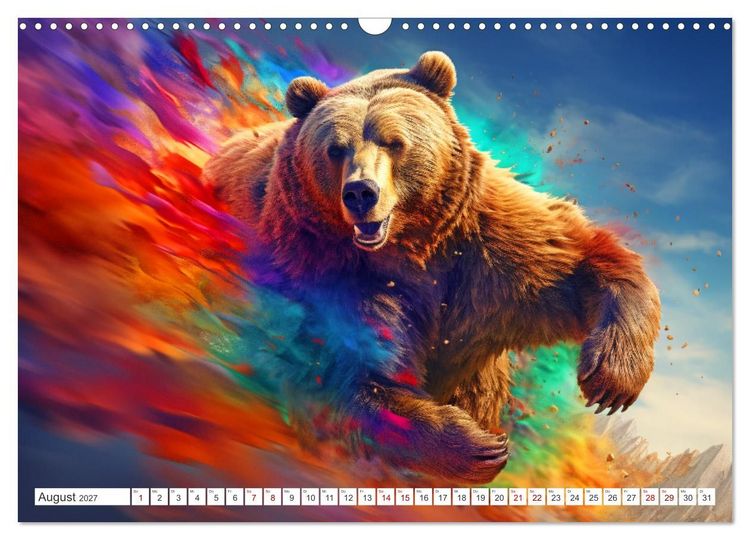 Produktbild: Farbsplash in der Tierwelt (Wandkalender 2027 DIN A3 quer), CALVENDO Monatskalender