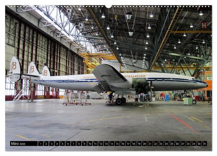 Produktbild: Lockheed Super Constellation HB-RSC (Wandkalender 2026 DIN A2 quer), CALVENDO Monatskalender