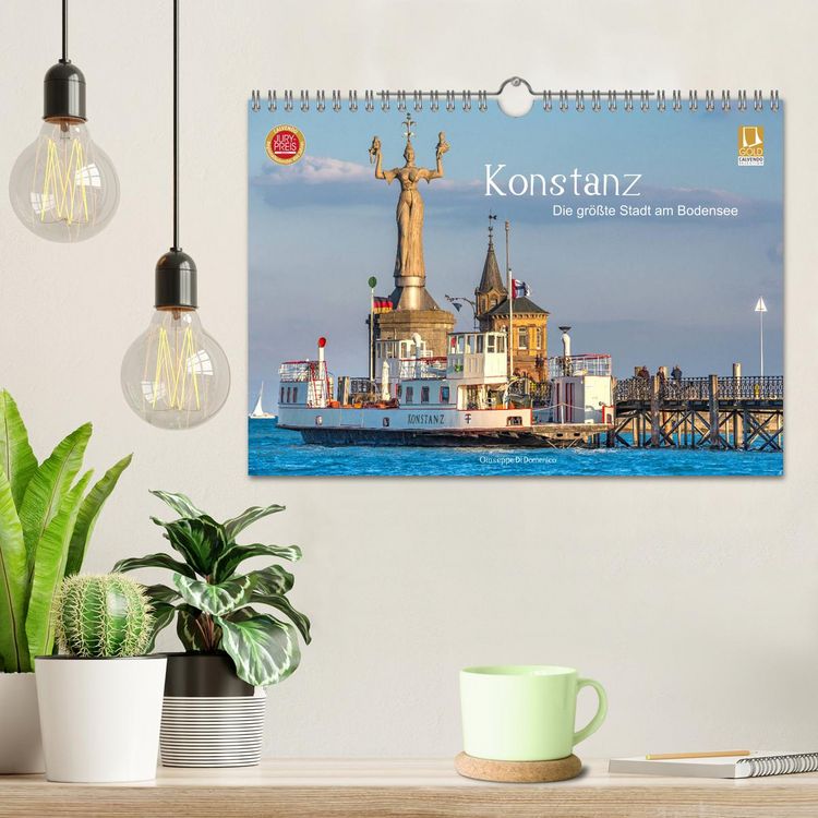 Produktbild: Konstanz - die gr&ouml;&szlig;te Stadt am Bodensee (Wandkalender 2026 DIN A4 quer), CALVENDO Monatskalender